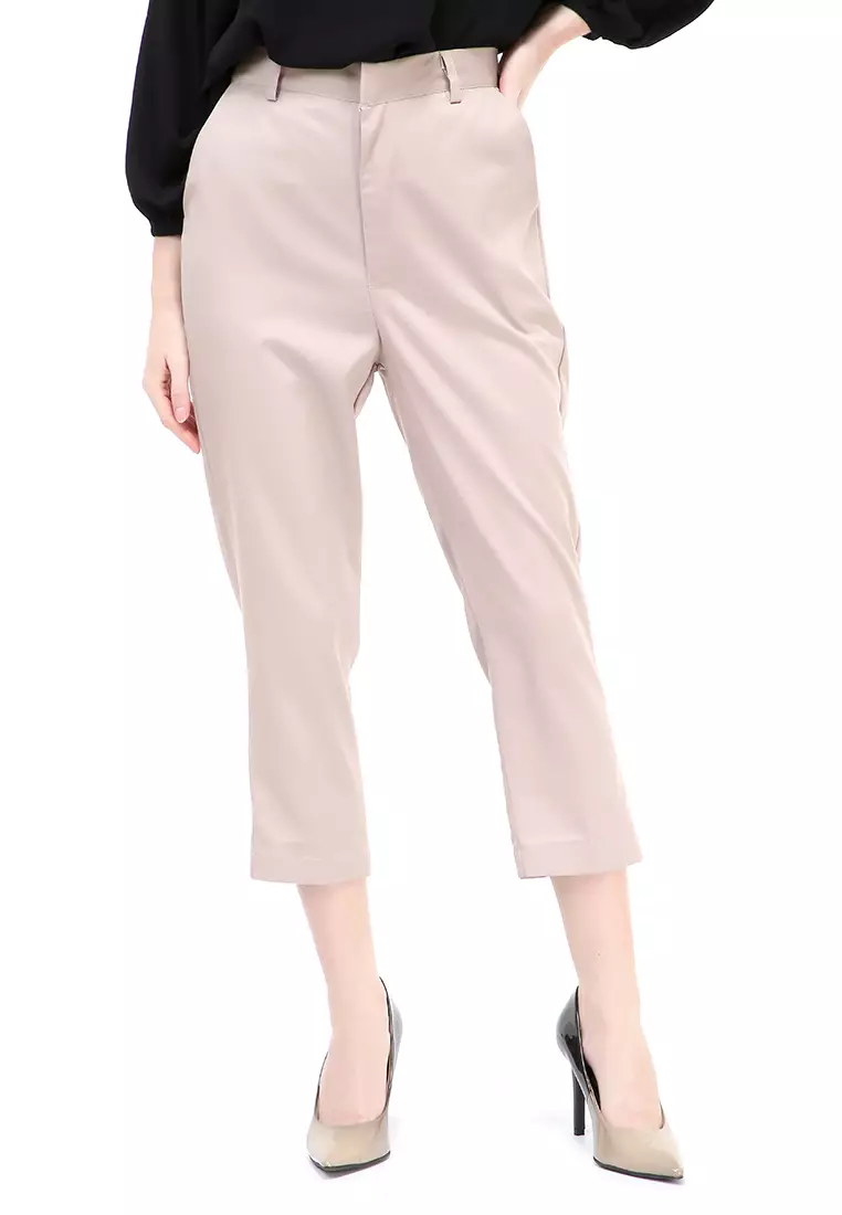 Chena Long Pants Celana Panjang Bawahan Wanita Premium Quality - Beige