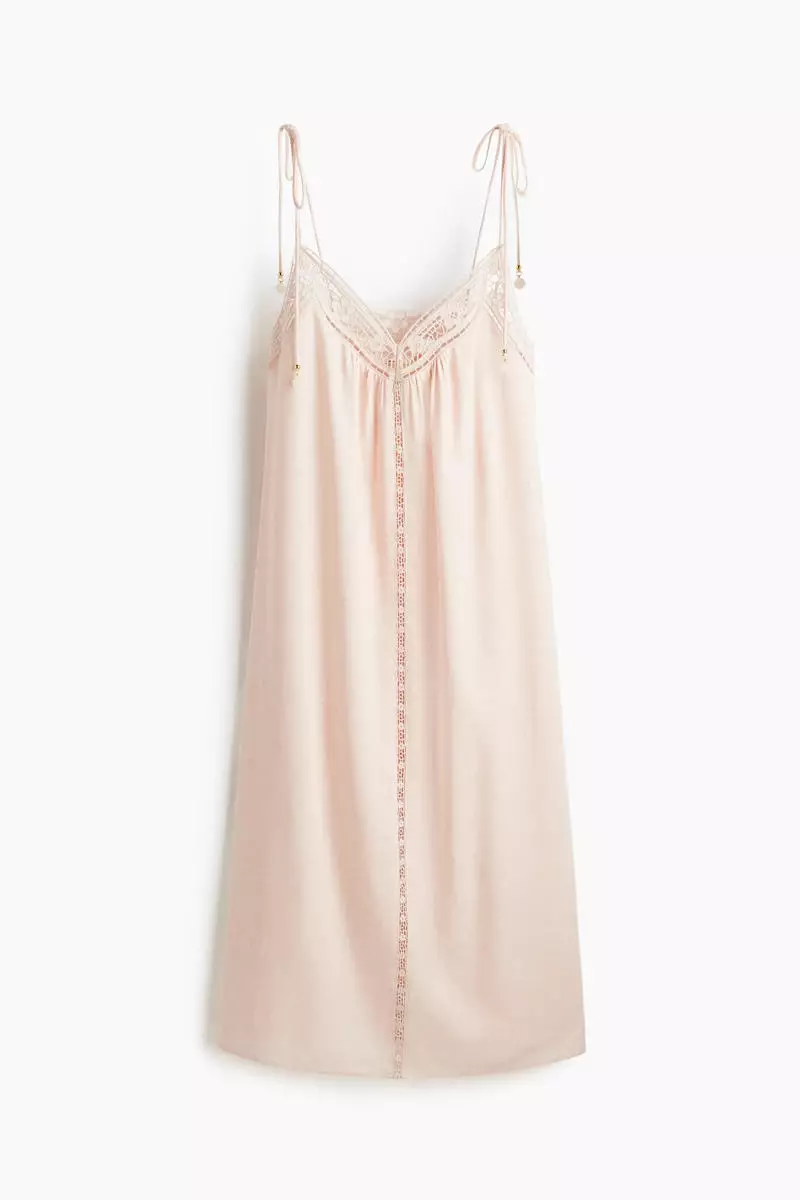 Broderie anglaise tie-strap dress