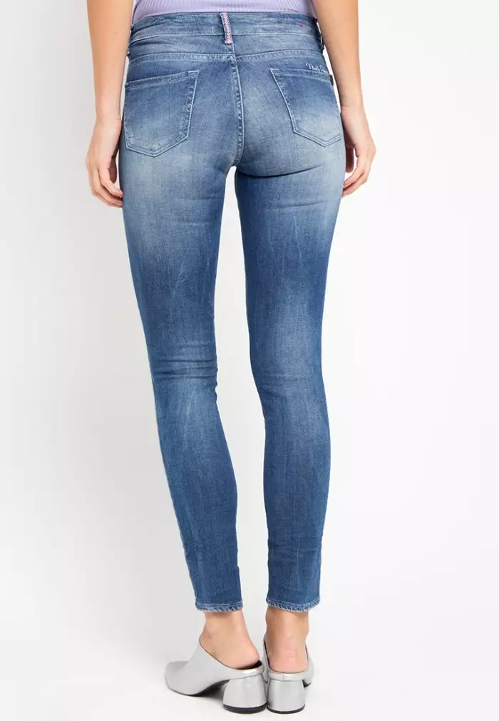 Celana Wanita Skinny 70 Series Medium Light Raw Handmade