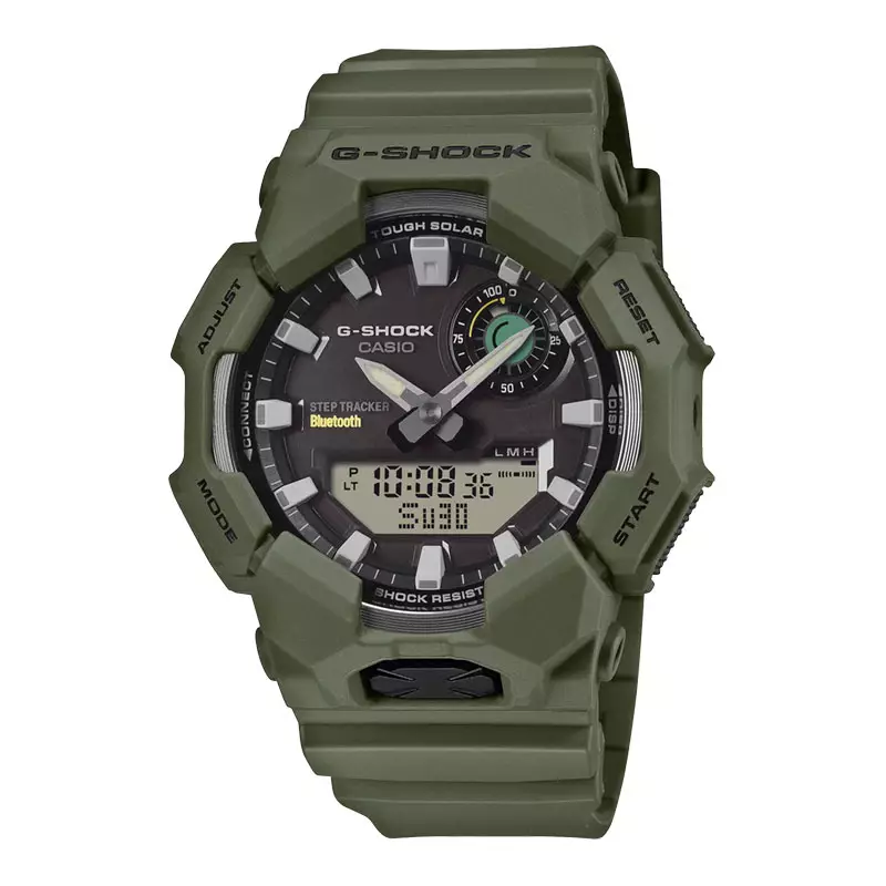 Jam Tangan Pria Casio G-Shock GA-B010-3AJF Men Digital Analog Dial Green Resin Band (JDM)