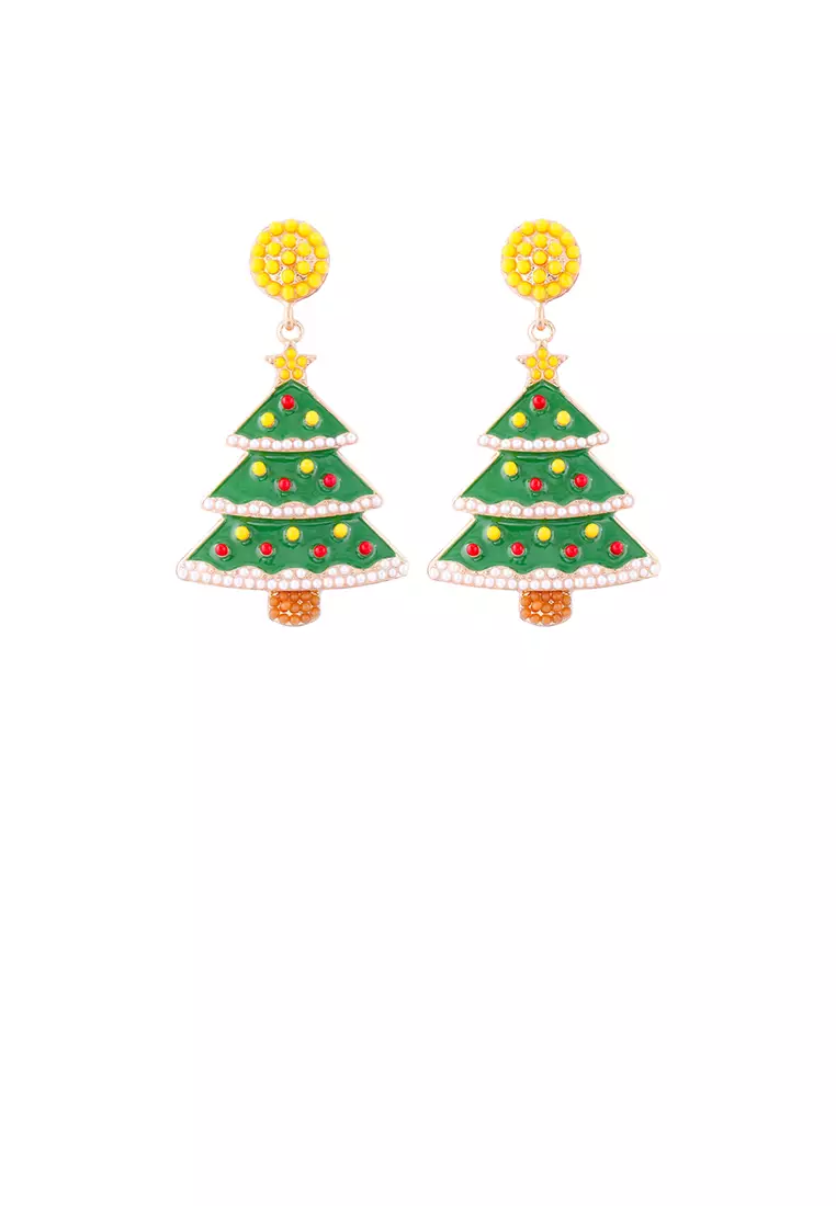 Gold discount tree earrings