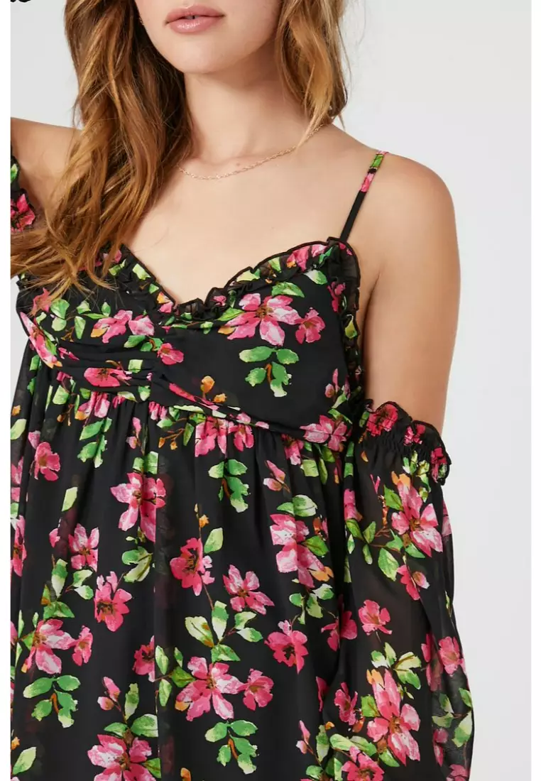 Cold shoulder clearance dress forever 21