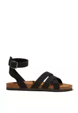 Black Tumbled Vegan Leather