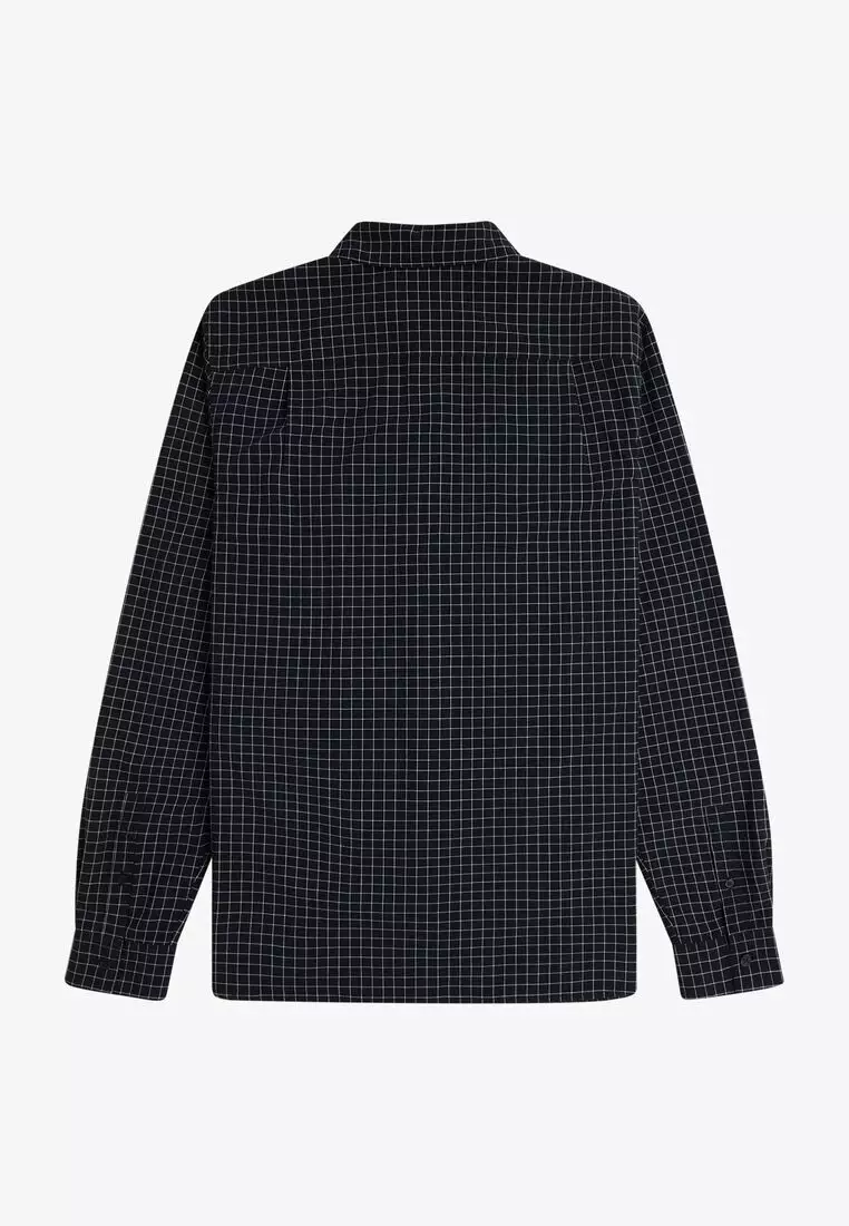 Fred Perry 12 黒 金М相当 Buy Fred Perry Fred Perry M8716 Grid Check Long Sleeve Shirt