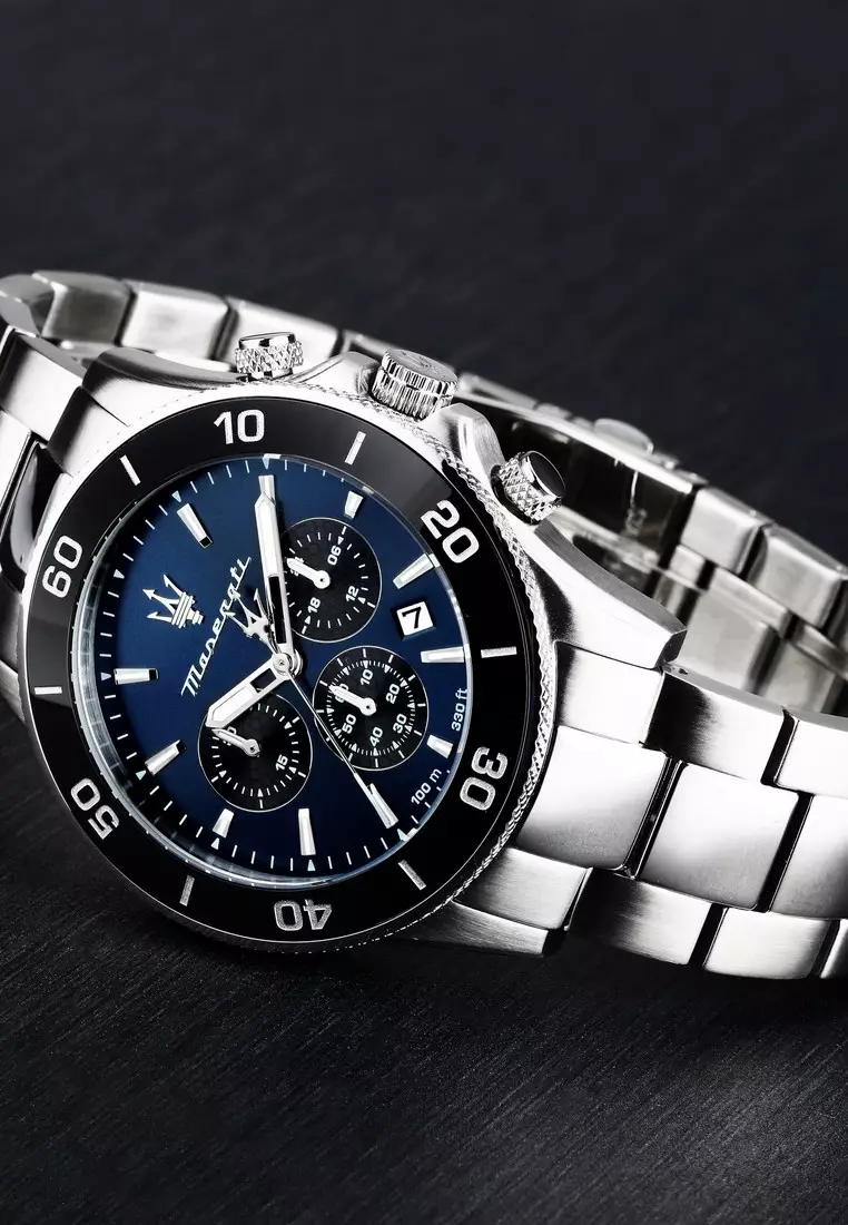 【2 Years Warranty】Maserati Competizione 43mm Men's Quartz Watch R8873600009