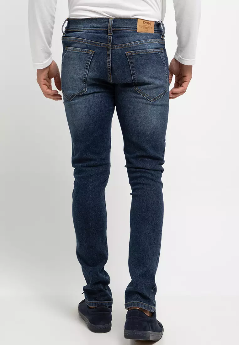 Emba Denim - BS.07.1 Celana Denim Slimfit Stretch Warna Heavy Stone