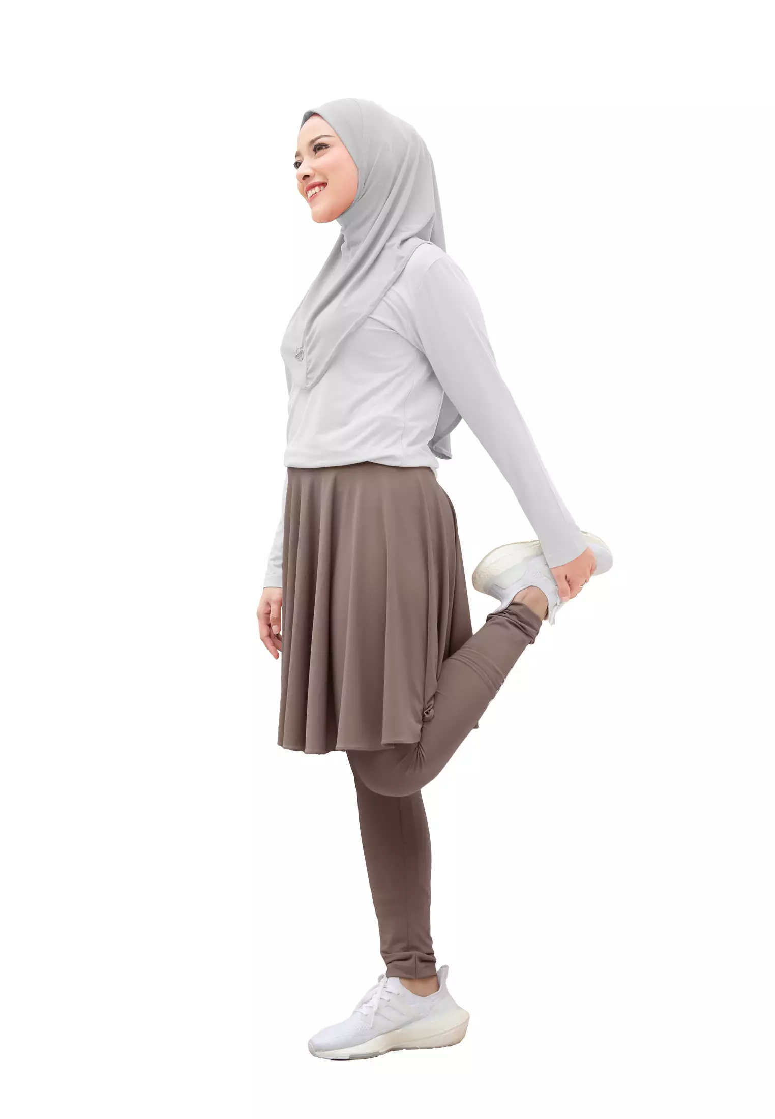 Zelena - Chahra Leggings Skirt | Celana Olahraga Legging Rok Wanita - L