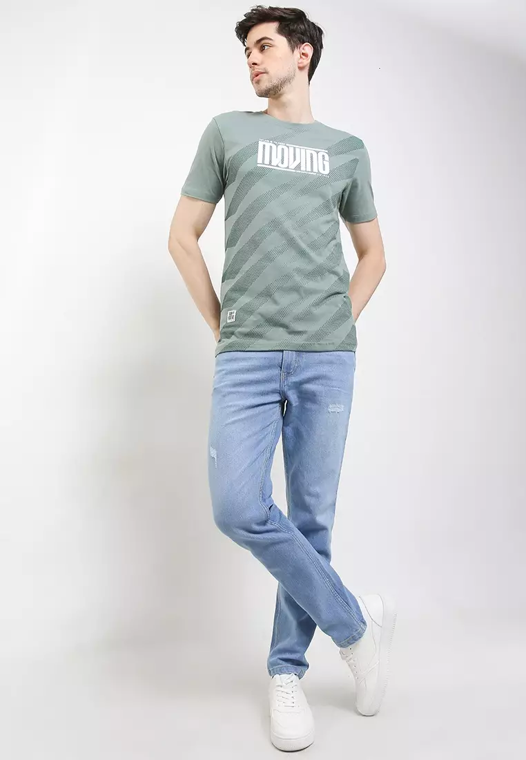 Sharks - Pattern Inspiration Tshirt -Green [SGB1R0751]