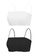 Kiss & Tell black and white 2 Pack Premium Agnes Ice Silk Bralette Inner Top Tube Top in White and Black 822A3US9CD1E64GS_1