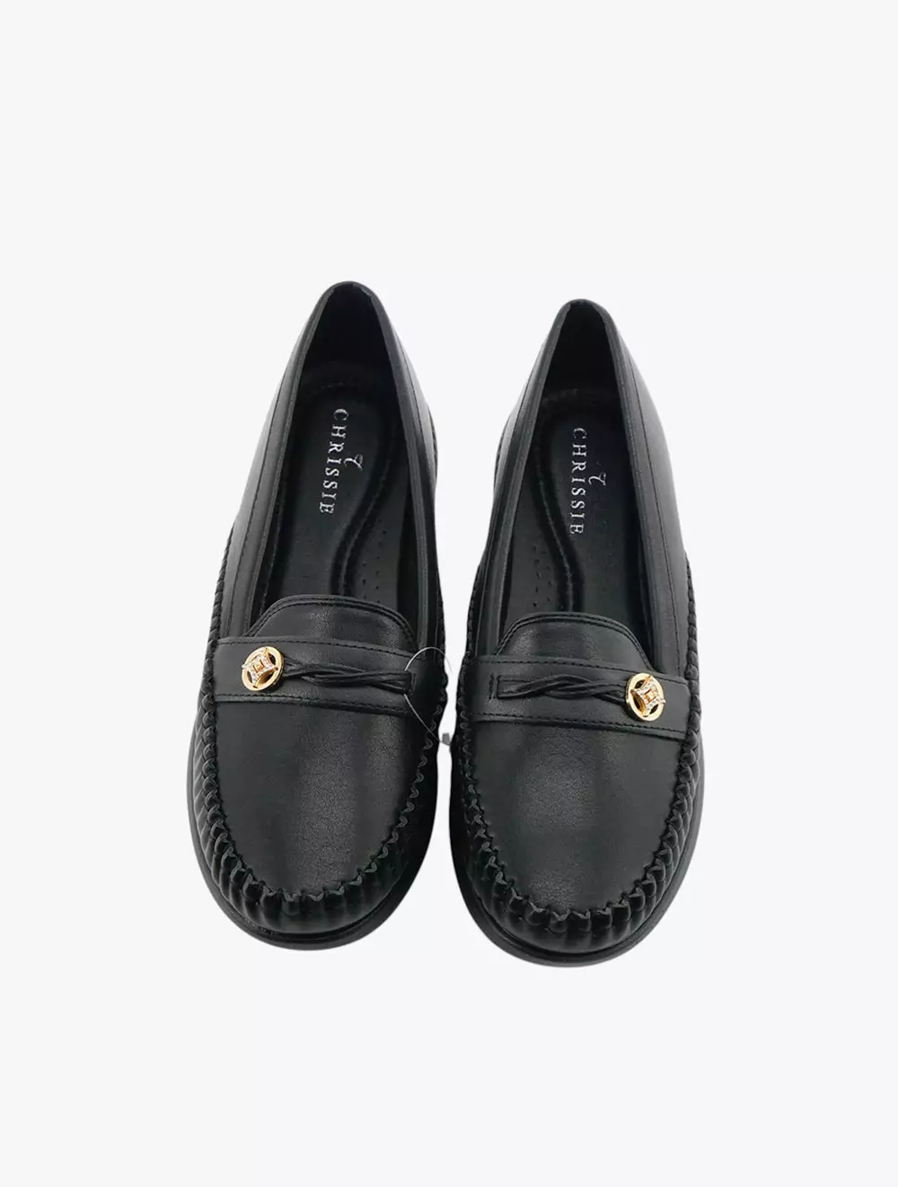 Payless Chrissie Womens Olympia Comfort Loafers - Black_15