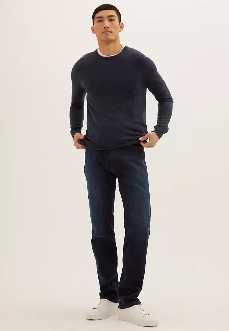 Straight Fit Stretch Jeans