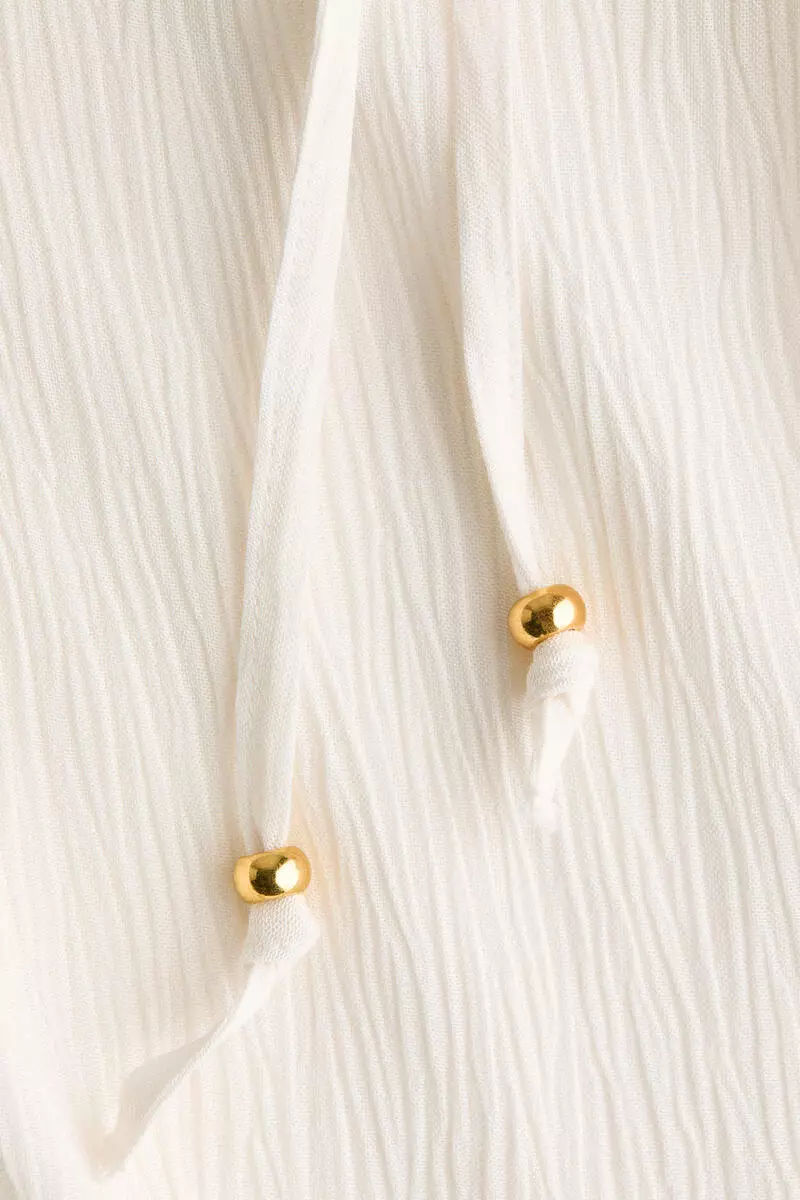 Viscose drawstring trousers