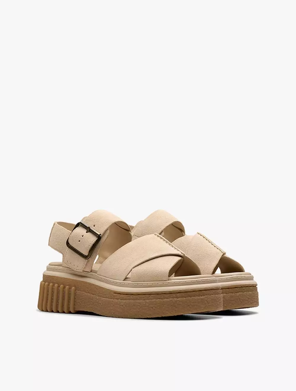 Clarks Evamar Wish Ecru Suede