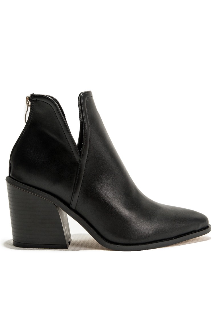 8CM Synthetic Leather Ankle Boots WTY1189-1
