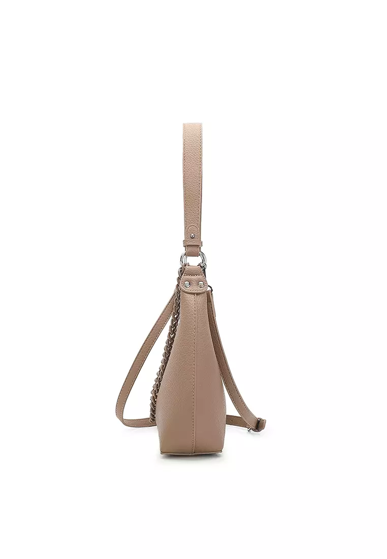 Women's Top Handle Bag / Sling Bag / Crossbody Bag / Shoulder Bag (手拿袋 / 斜孭袋 / 單肩包) - 棕色