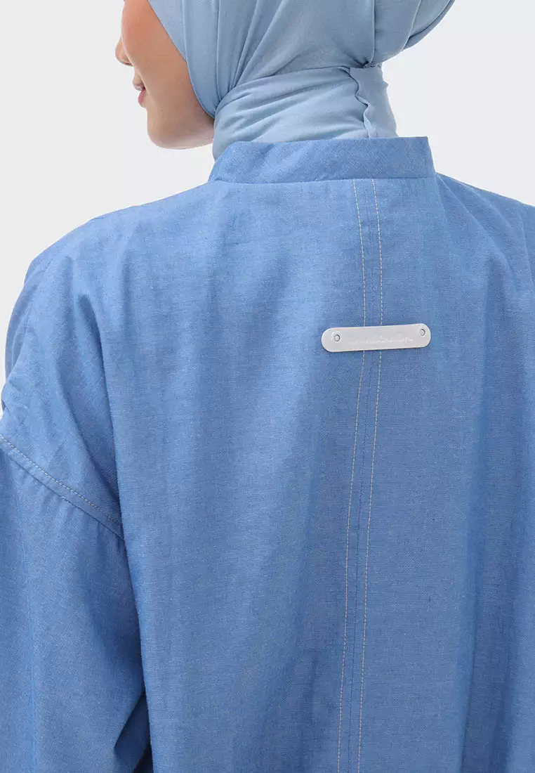 Ria Miranda Faded Denim Sorsa Jacket