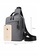 Lara grey Men's Trendy Wear-resistant Outdoor Sports Chest Bag Shoulder Bag - Grey 1A35FACACEFB19GS_5