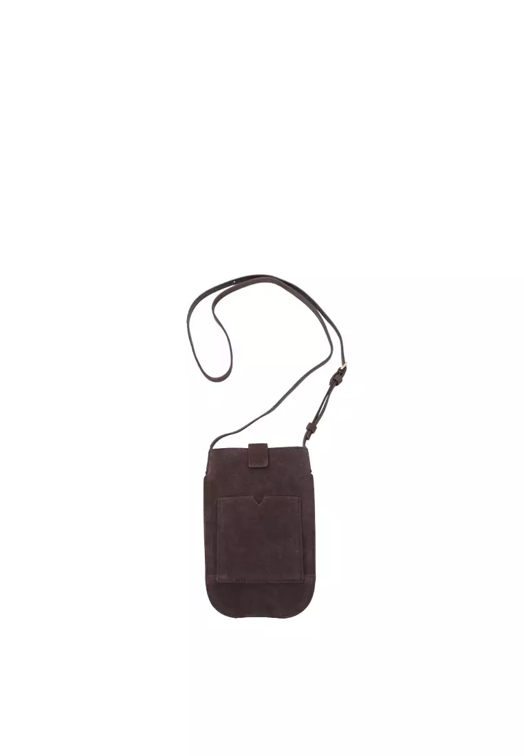 ZANA Phone Pouch - Suede Cacao