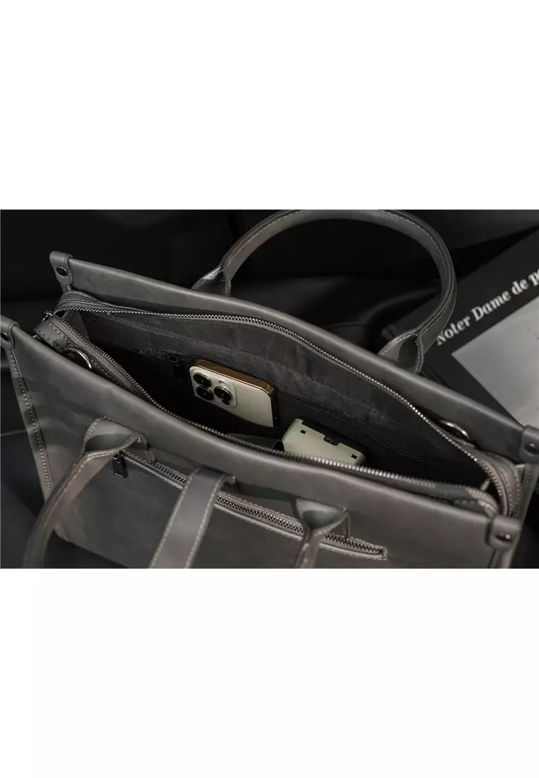 Leather Business Laptop Briefcase