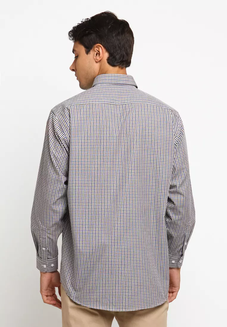 Byford Long Sleeve Kotak-kotak