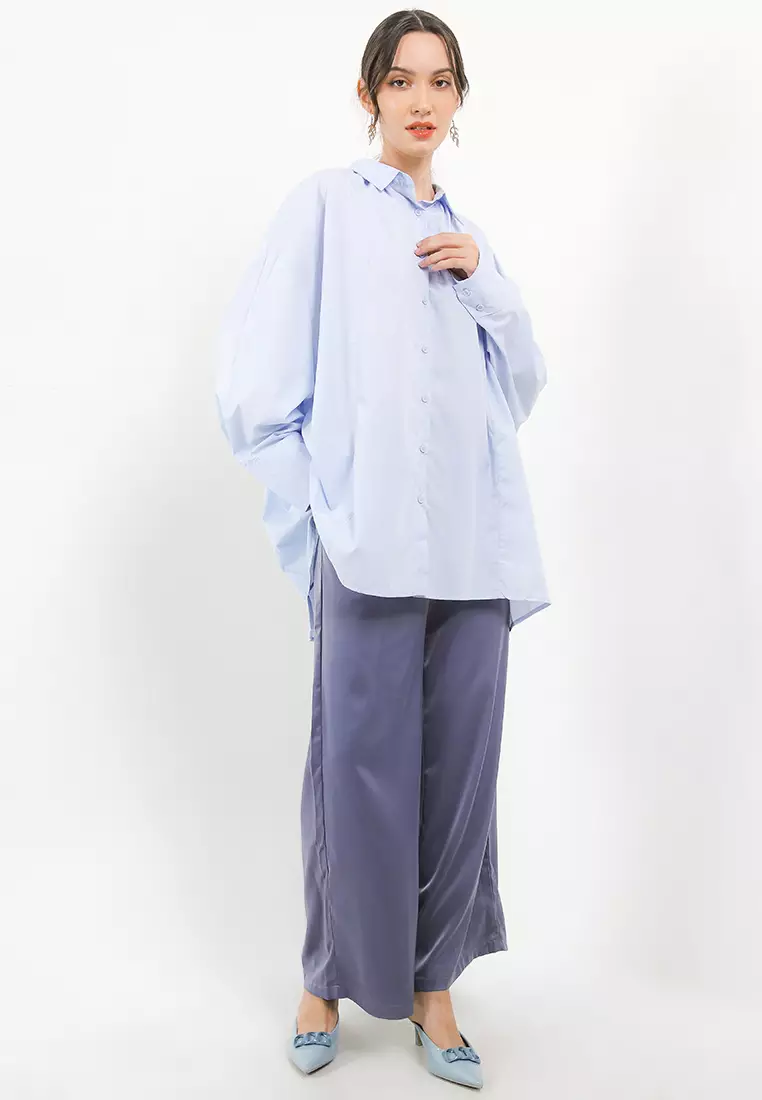 Oversized Shirt W/ Pintuck At Back