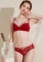 LYCKA red LMM2201-LYCKA Lady Sexy Bra and Panty Lingerie Set-Red D314EUSCD75003GS_3