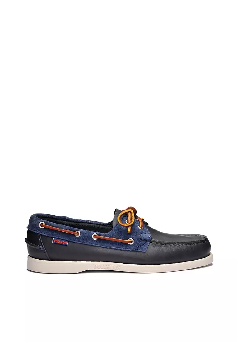 Spinnaker Men's Shoes - Navy Red Black Sole