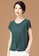 A-IN GIRLS green Retro Round Neck Short Sleeve Sweater FC955AA2801EFCGS_3
