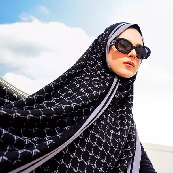 VZ Monogram Long Shawl