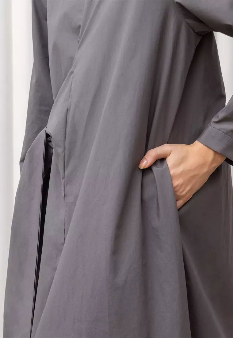 Kami Solana Regular Dress Dark Grey