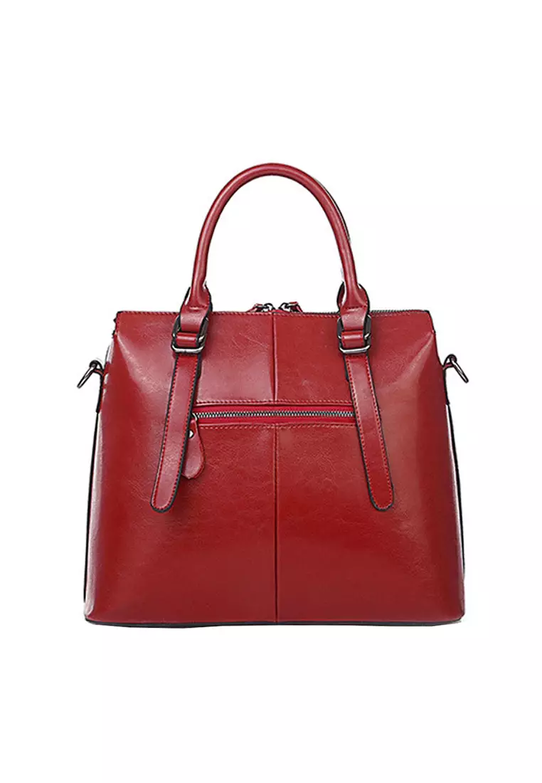 Buy ZITIQUE Retro polishing leather handbag 2025 Online ZALORA
