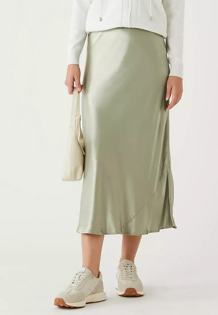 Jual Marks & Spencer Satin Midaxi Slip Skirt Original 2024 ZALORA