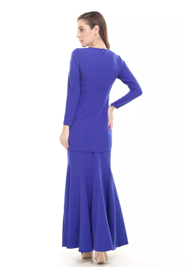 Rina Kurung in Royal Blue