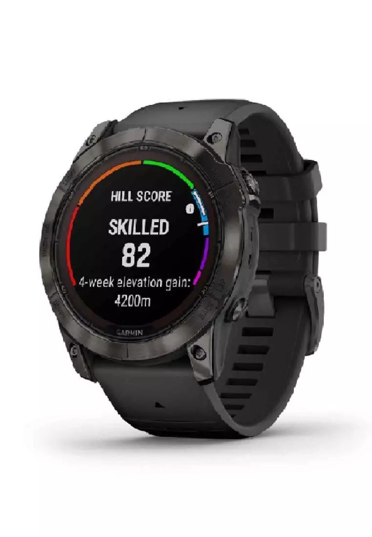 Buy Garmin Garmin Fenix 7X Pro Black Silicone Strap Unisex