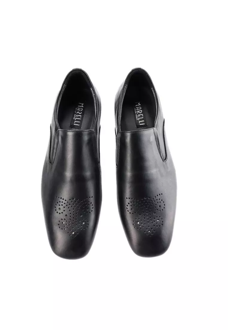 Maurin Sepatu Formal Pria Pantofel Kulit Asli - Black