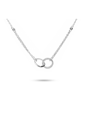 Millenne silver MILLENNE Made For The Night Links Cubic Zirconia Silver Necklace with 925 Sterling Silver 28CB2AC0166024GS_1