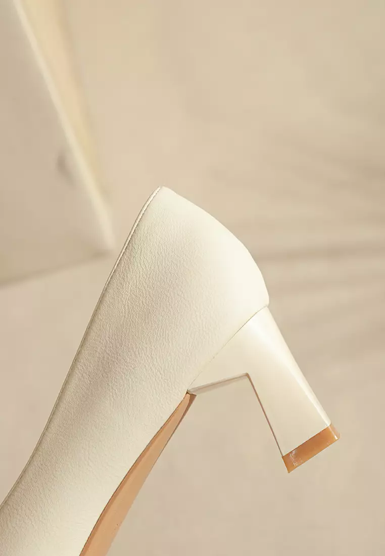 5CM Metal Buckle Microfiber Leather Pumps BY2355-18