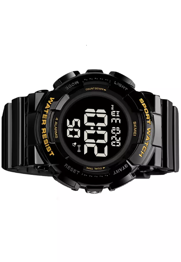 Jam Tangan Digital Pria Waterproof Many Function Strap Tali Material TPU DV60 ORIGINAL