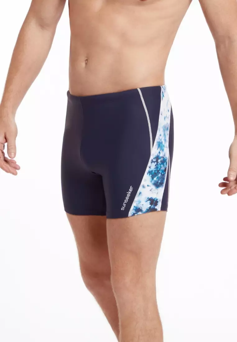 Men Tie Dye 男士14吋緊身泳褲