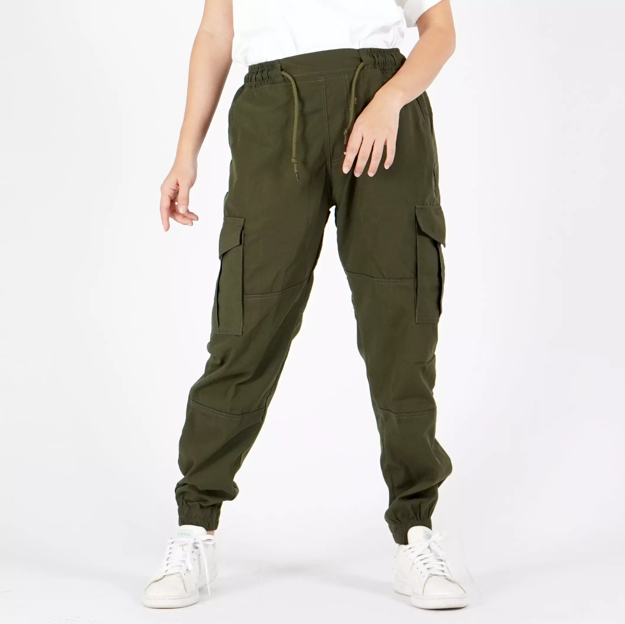  DIVA Celana Cargo Jogger Wanita Cargo Jogger Pants Wanita - ARMY
