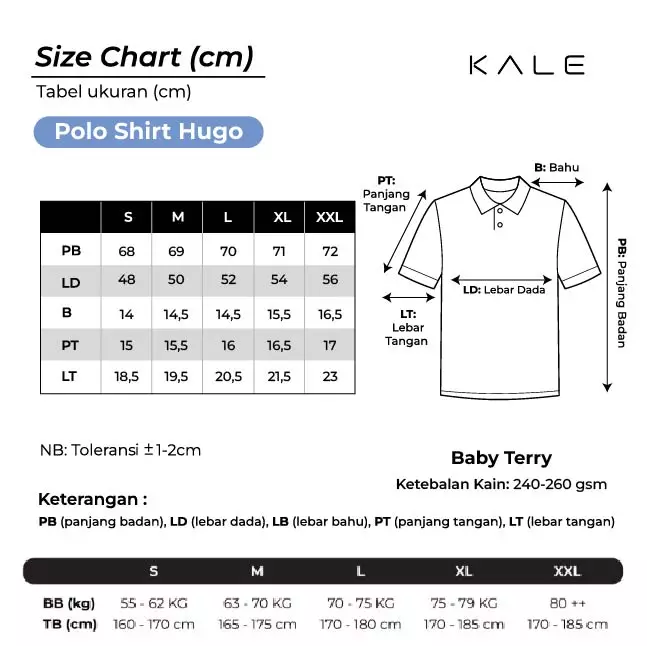 Kale HUGO BLACK / Polo Shirt Lengan Pendek Pria