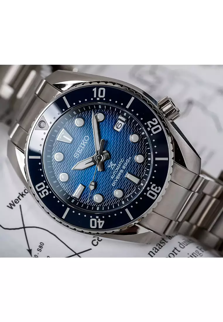 Seiko Prospex SPB321J1 King Sumo Automatic Divers 200m Blue Dial - Stainless Steel