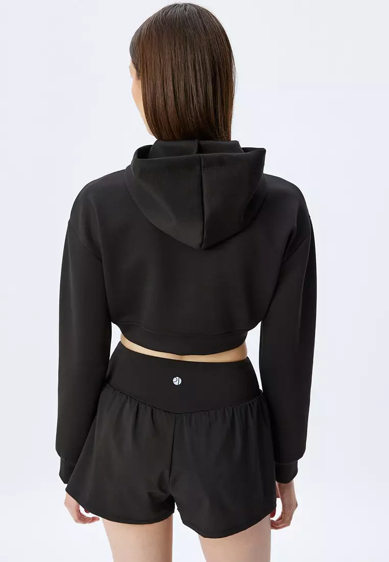 Asymmetric Crop Hoodie