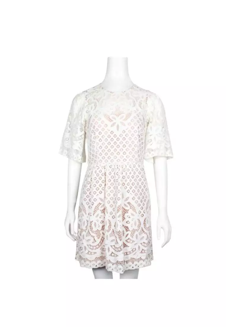 Bcbg white sale lace dress