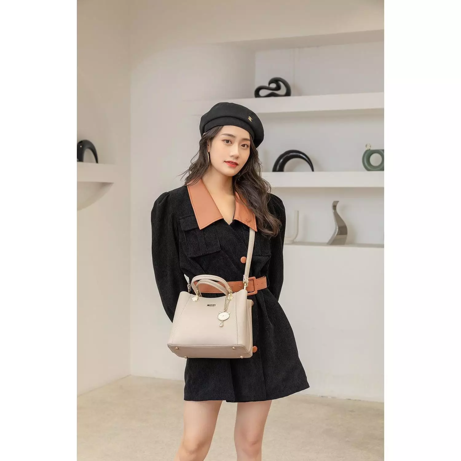 En-ji Hyoju Handbag - Ivory