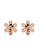 Her Jewellery gold Fleur Earrings (Rose Gold) - Made with Swarovski Crystals E50DDAC45132CEGS_4