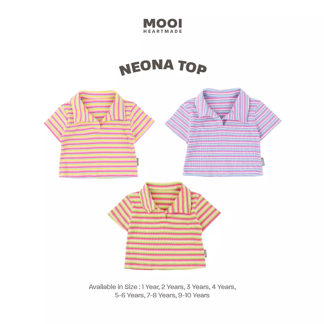 Mooi Atasan Anak Perempuan Neona Top - Yellow