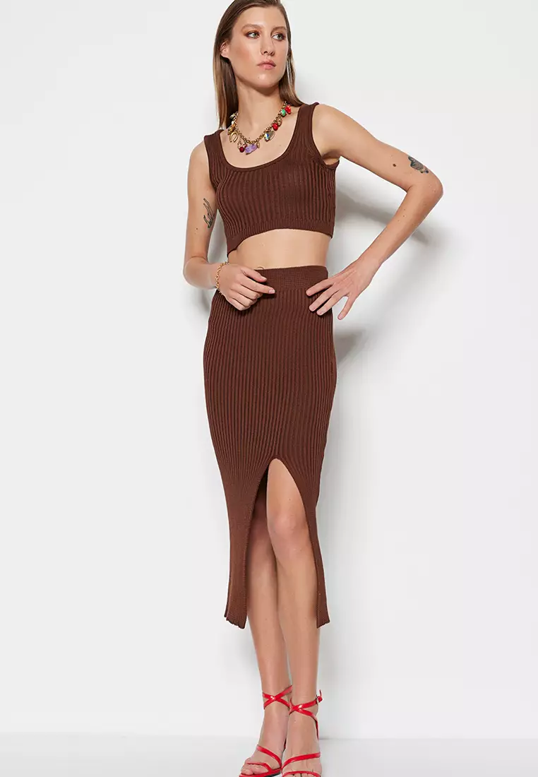 Buy Alacati Elastic Slit Skirt 2024 Online