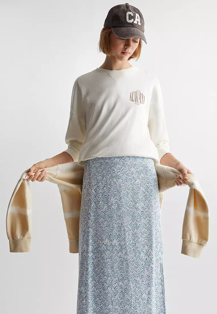 Teen Slit Long Skirt