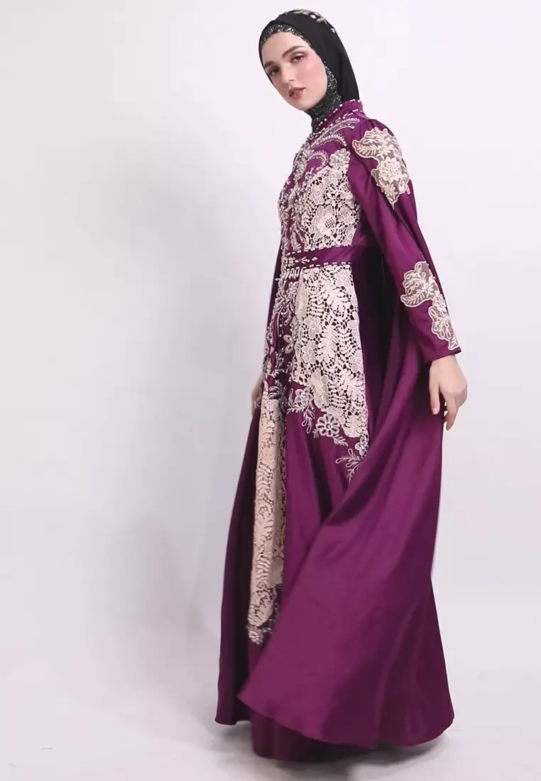 Bibiq Gamis Brokat Satin
